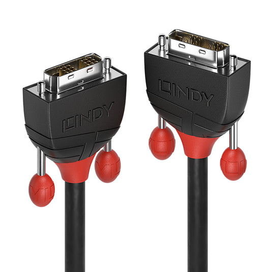 Lindy 2m DVI-D Single Link Cable, Black Line - TopAV