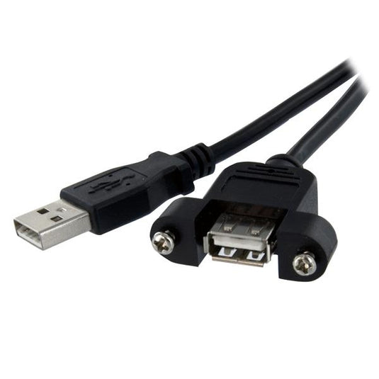 StarTech.com 2 ft Panel Mount USB Cable A to A - F/M - TopAV