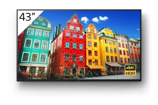 Sony FW-43EZ20L Signage Display Digital signage flat panel 109.2 cm (43") LED Wi-Fi 350 cd/m² 4K Ultra HD Black Android 16/7 - TopAV