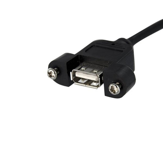 StarTech.com 3 ft Panel Mount USB Cable - USB A to Motherboard Header Cable F/F - TopAV